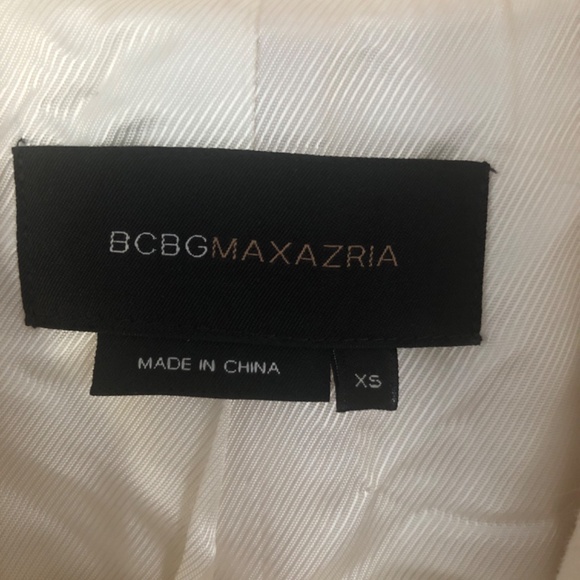 BCBG long cream Wool coat - Picture 3 of 5